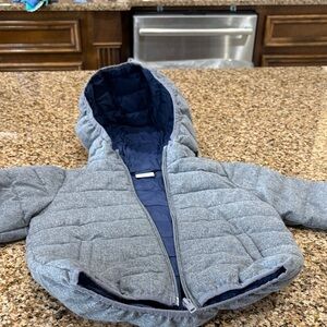 Gray Kids Puffer Jacket